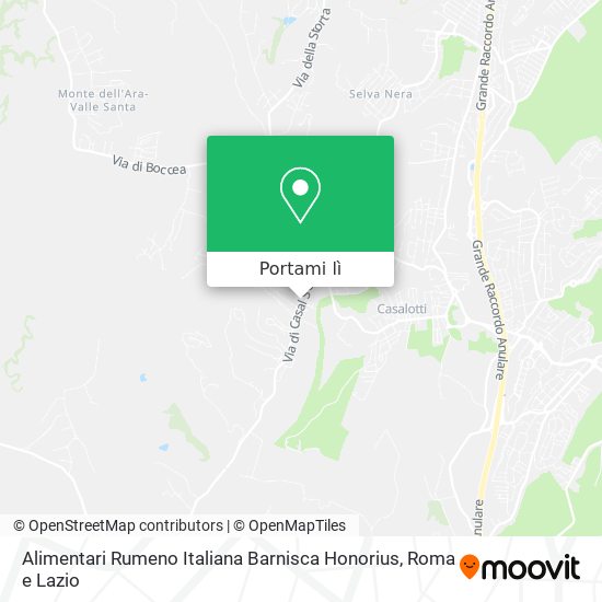 Mappa Alimentari Rumeno Italiana Barnisca Honorius