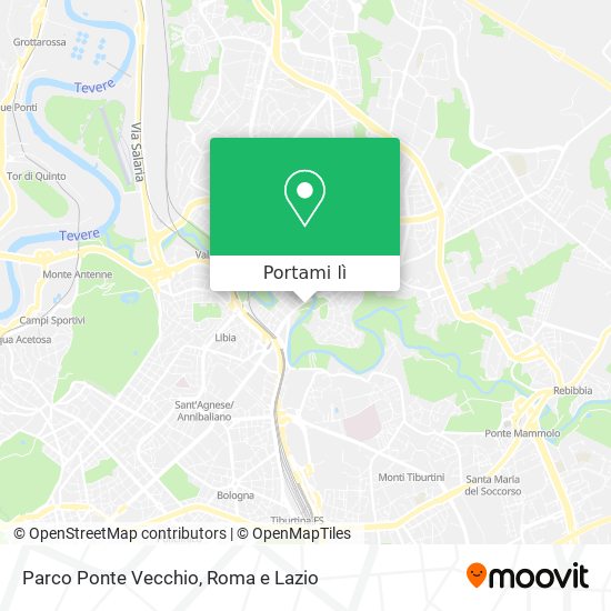 Mappa Parco Ponte Vecchio