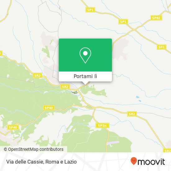 Mappa Via delle Cassie