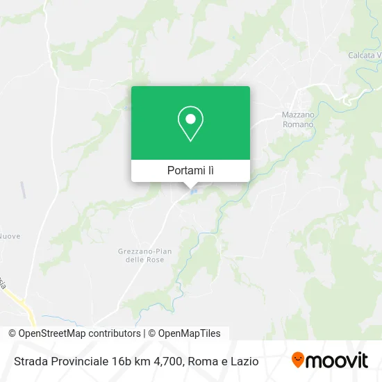 Mappa Strada Provinciale 16b km 4,700