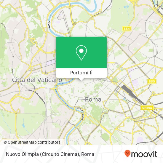 Mappa Nuovo Olimpia (Circuito Cinema)