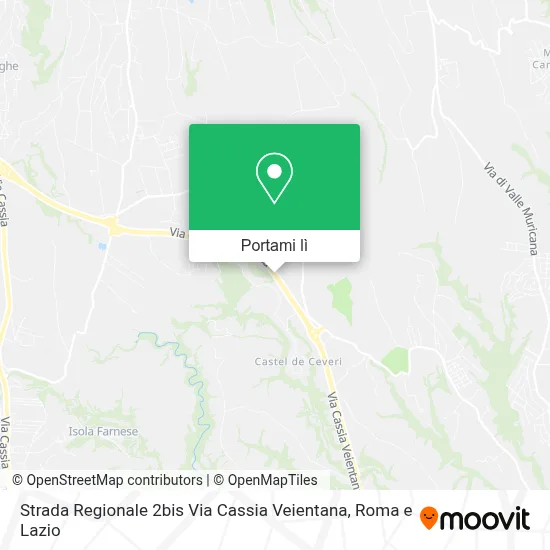 Mappa Strada Regionale 2bis Via Cassia Veientana