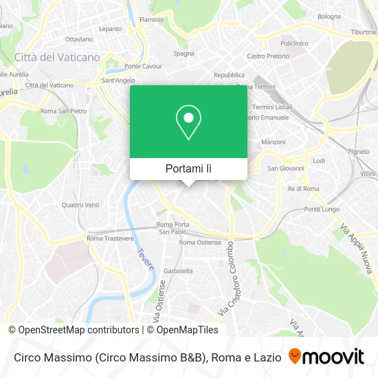 Mappa Circo Massimo (Circo Massimo B&B)