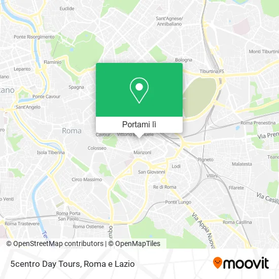Mappa 5centro Day Tours