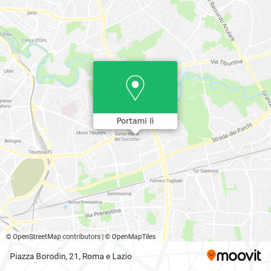 Mappa Piazza Borodin, 21