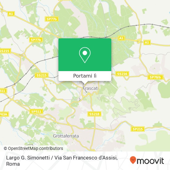 Mappa Largo G. Simonetti / Via San Francesco d'Assisi