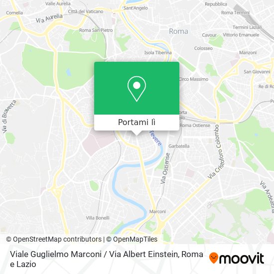 Mappa Viale Guglielmo Marconi / Via Albert Einstein