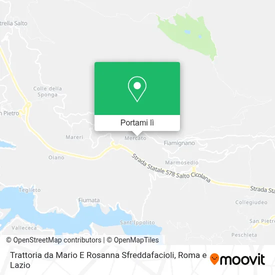 Mappa Trattoria da Mario E Rosanna Sfreddafacioli