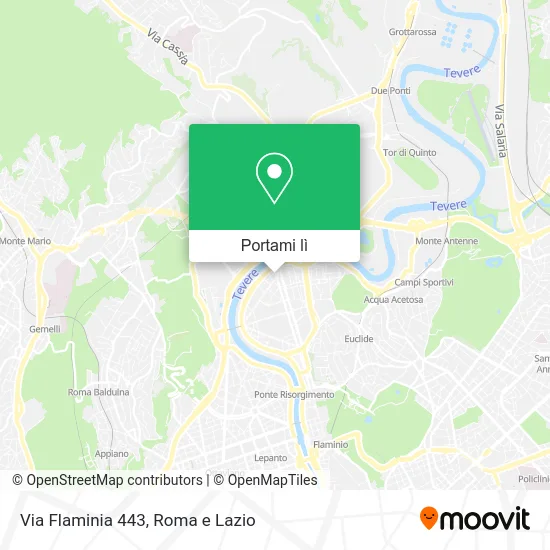 Mappa Via Flaminia 443