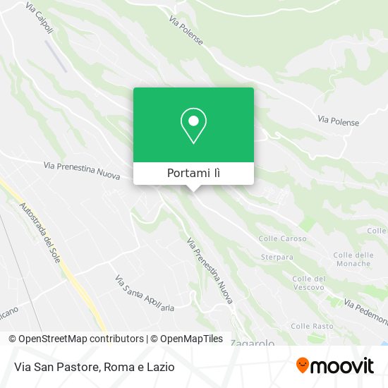 Mappa Via San Pastore