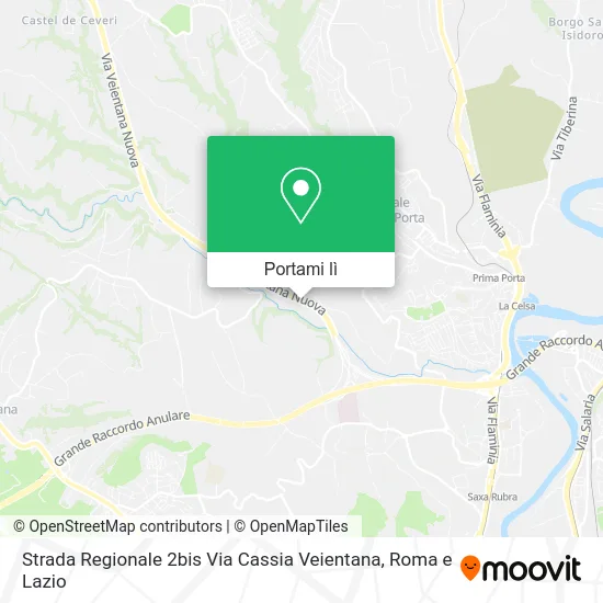 Mappa Strada Regionale 2bis Via Cassia Veientana