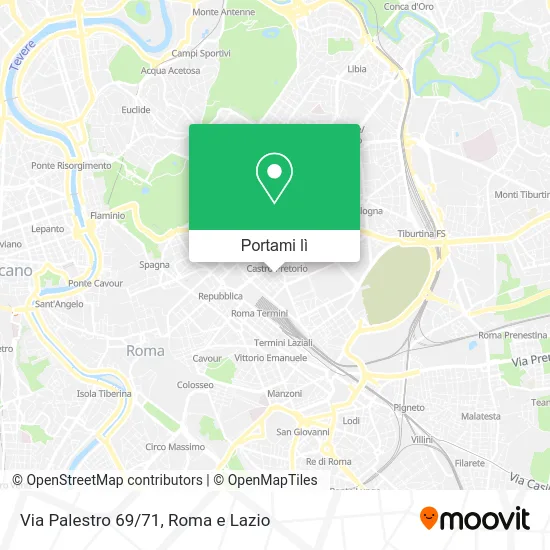 Mappa Via Palestro 69/71