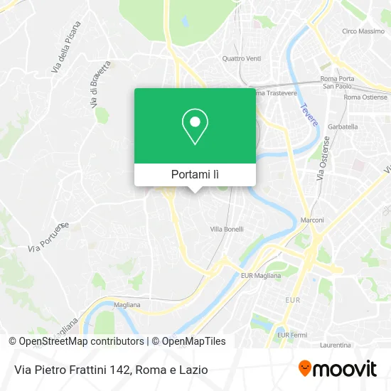 Mappa Via Pietro Frattini 142