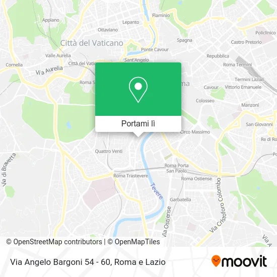 Mappa Via Angelo Bargoni 54 - 60