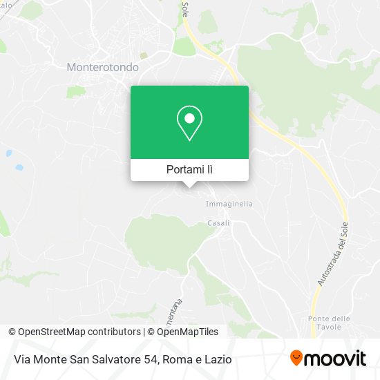 Mappa Via Monte San Salvatore 54