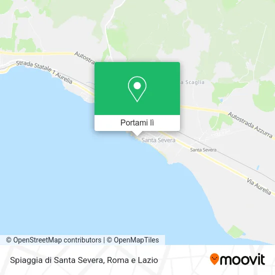 Mappa Spiaggia di Santa Severa