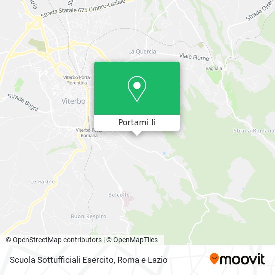 Mappa Scuola Sottufficiali Esercito