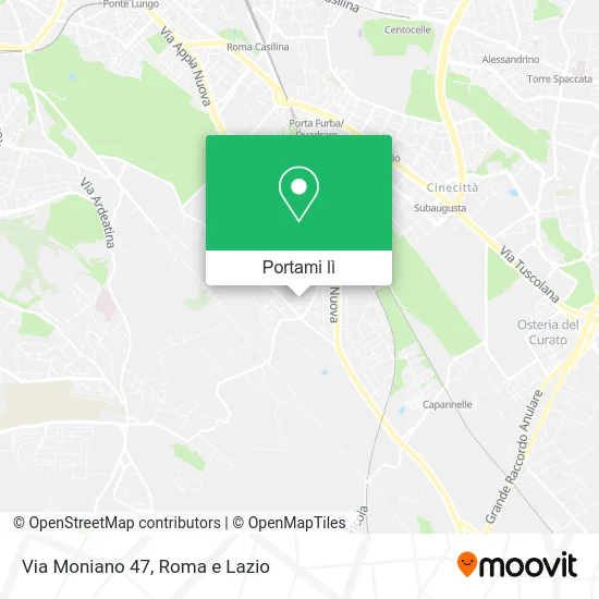 Mappa Via Moniano 47