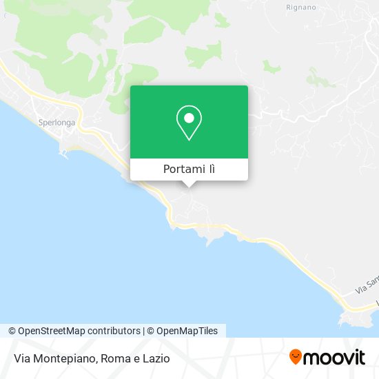 Mappa Via Montepiano