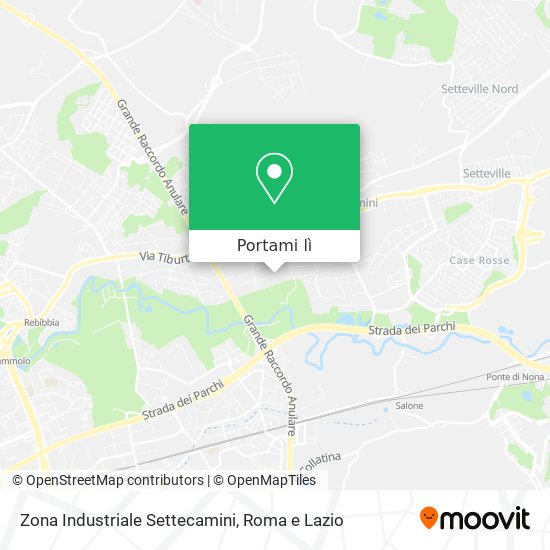 Mappa Zona Industriale Settecamini