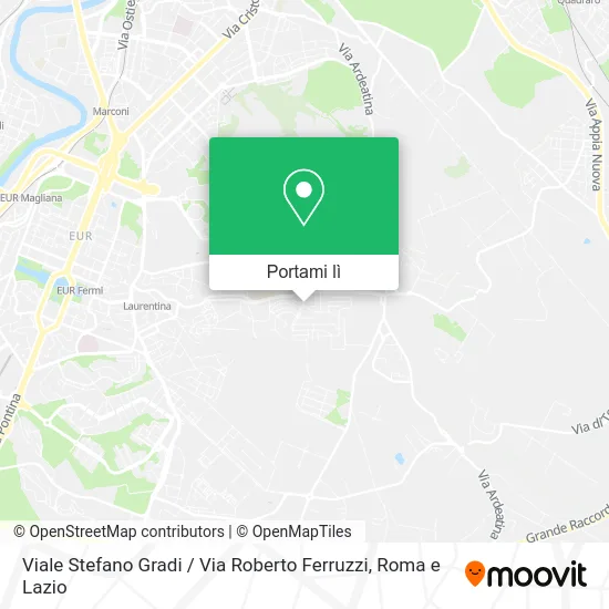 Mappa Viale Stefano Gradi / Via Roberto Ferruzzi