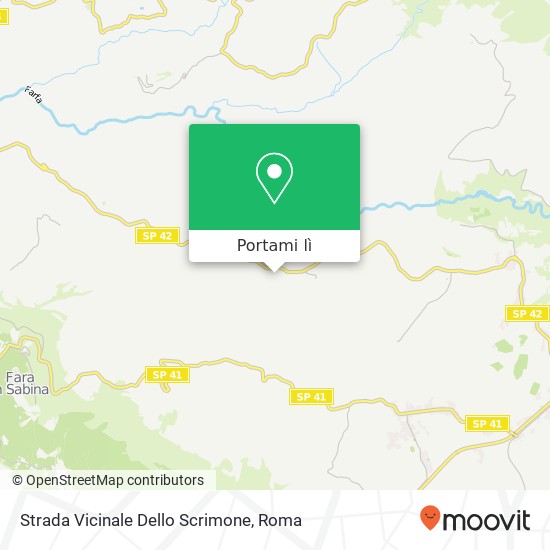 Mappa Strada Vicinale Dello Scrimone