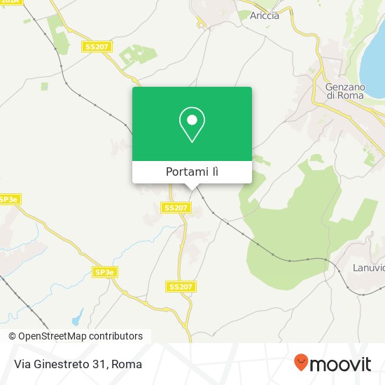 Mappa Via Ginestreto 31