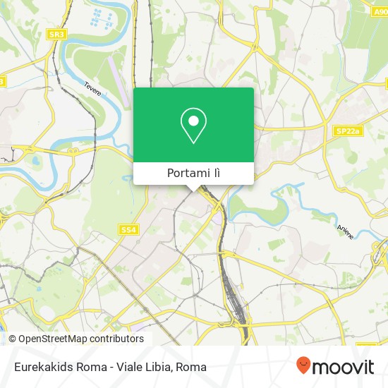 Mappa Eurekakids Roma - Viale Libia