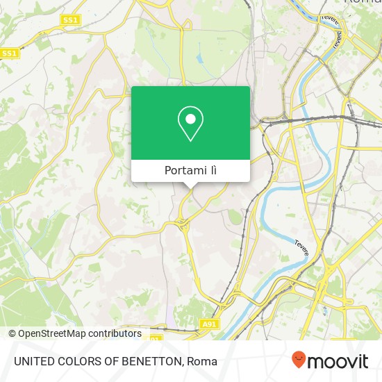 Mappa UNITED COLORS OF BENETTON