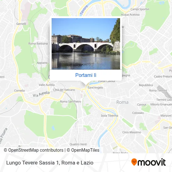 Mappa Lungo Tevere Sassia 1