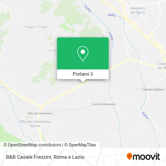 Mappa B&B Casale Frezzini