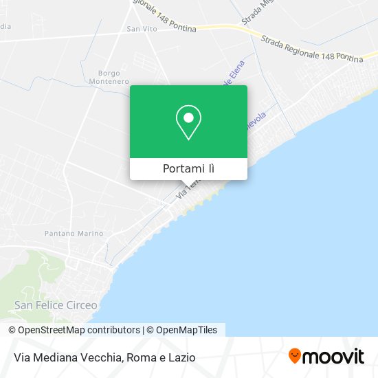 Mappa Via Mediana Vecchia