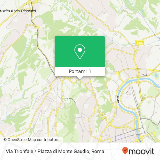 Mappa Via Trionfale / Piazza di Monte Gaudio