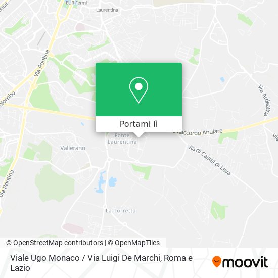 Mappa Viale Ugo Monaco / Via Luigi De Marchi