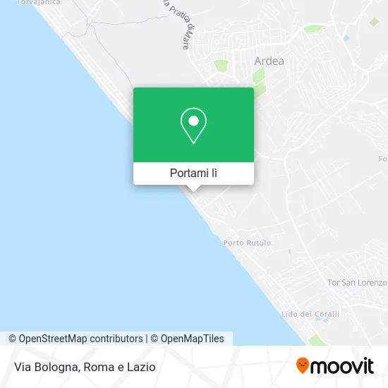Mappa Via Bologna