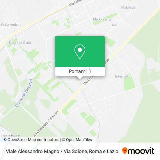 Mappa Viale Alessandro Magno / Via Solone