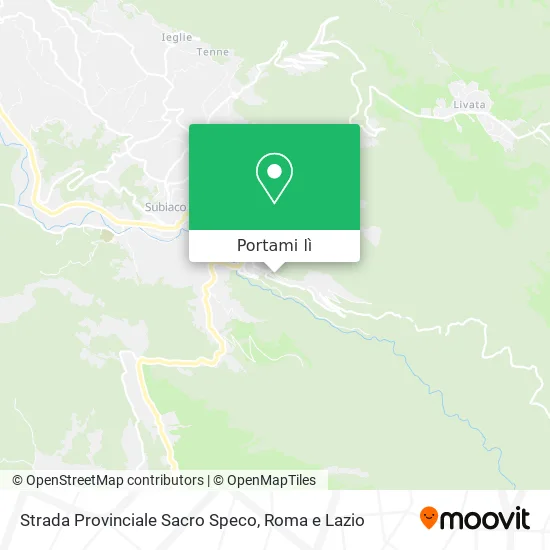 Mappa Strada Provinciale Sacro Speco