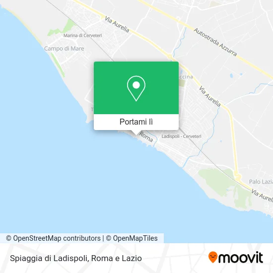 Mappa Spiaggia di Ladispoli