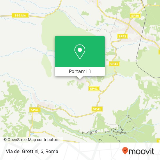 Mappa Via dei Grottini, 6