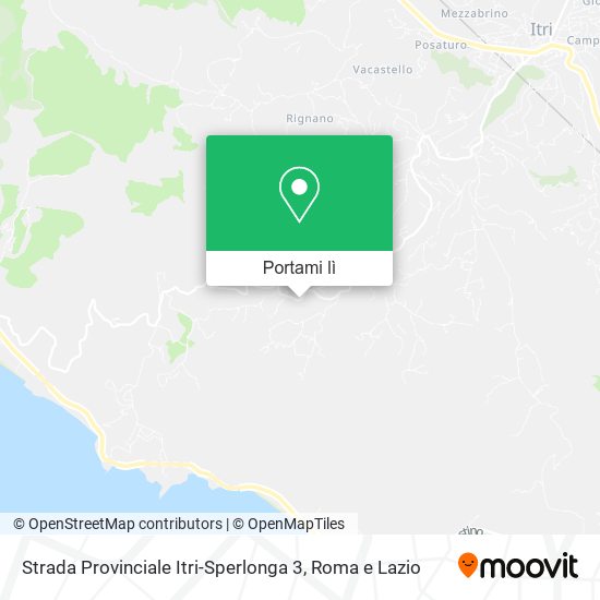 Mappa Strada Provinciale Itri-Sperlonga 3