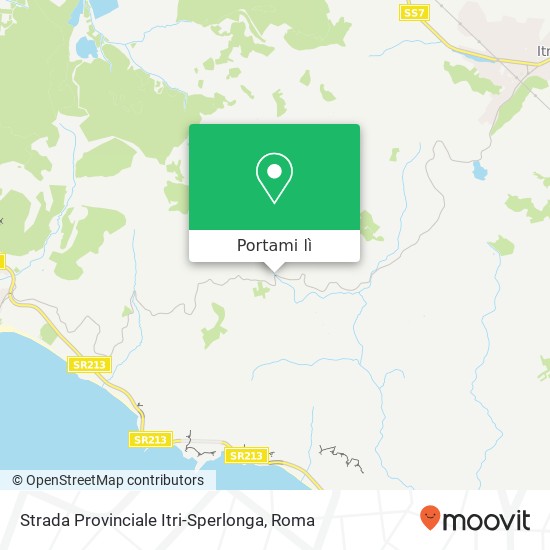 Mappa Strada Provinciale Itri-Sperlonga