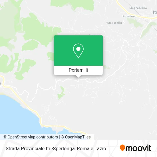 Mappa Strada Provinciale Itri-Sperlonga