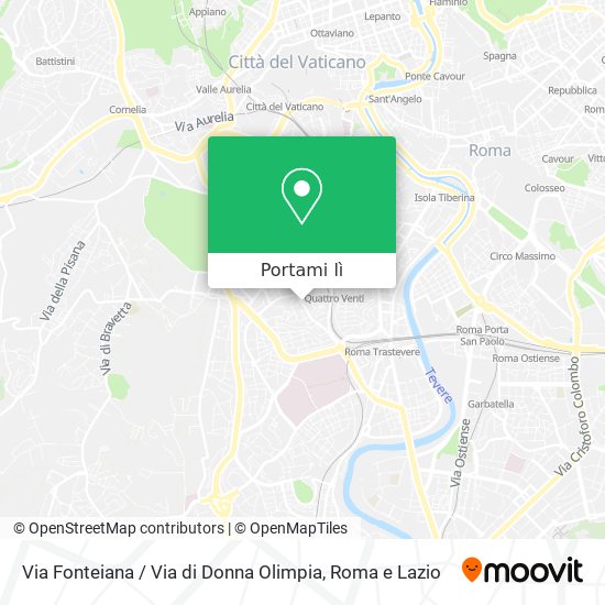 Mappa Via Fonteiana / Via di Donna Olimpia