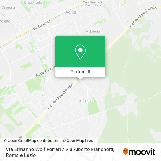Mappa Via Ermanno Wolf Ferrari / Via Alberto Franchetti