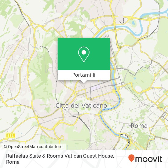 Mappa Raffaela's Suite & Rooms Vatican Guest House
