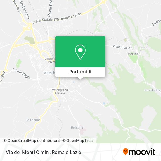 Mappa Via dei Monti Cimini