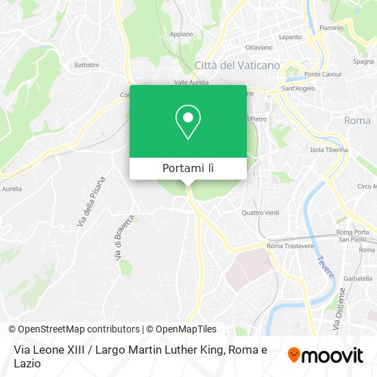 Mappa Via Leone XIII / Largo Martin Luther King