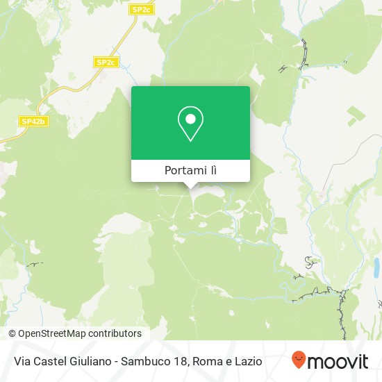 Mappa Via Castel Giuliano - Sambuco 18