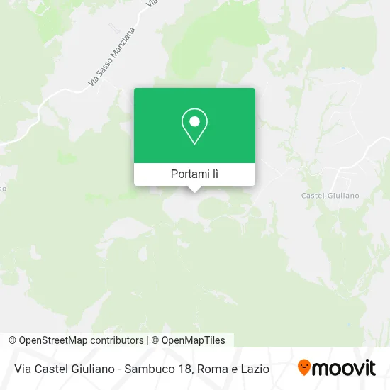 Mappa Via Castel Giuliano - Sambuco 18