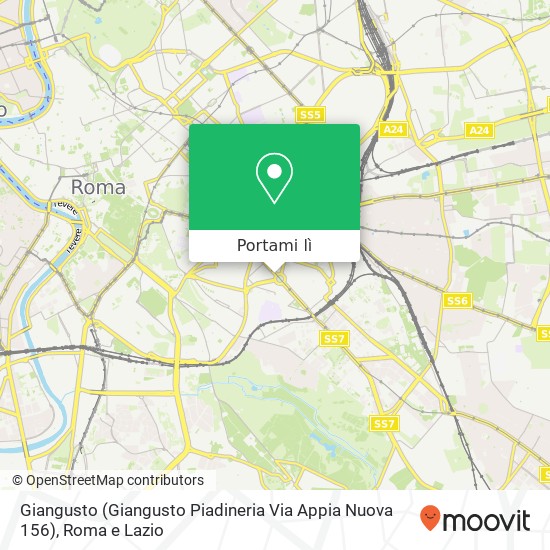 Mappa Giangusto (Giangusto Piadineria Via Appia Nuova 156)